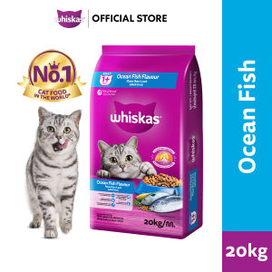 WHISKAS Dry Cat Food for Adult Cat - Ocean Fish Flavor 20kg
