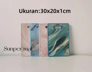 Talenan Dapur Talenan Wadah Pemotong Kitchen Cuting Board Talenan Plastik Motif Aesthetic Colourfull