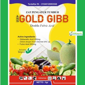 ZPT Zat Pengatur Tumbuh GOLD GIBB 5 gram GA3 Giberelin Gibberelic Acid PLUS Fulvic Acid