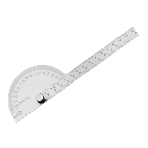 Stainless Steel Measurement 14/10cm Angles Finders Protractors 180 Degree Semi Circular Angles Ruler