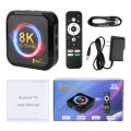 TV98 8K กล่องแอนดรอยด์ทีวี กล่องแอนดรอยด์ รองรับภาษาไทย กล่องสมาร์ททีวี กล่องแอนดรอย กล่องทีวี กล่อง Android TV Box ดิจิตอล TV BOX แอนดรอยด์ box K8 Android 13.0 8K/HD RK3528 128GB 2.4G 5G WIFI 6 รองรับ YouTube Netflix Disney Smart android tv wifi tv box. 