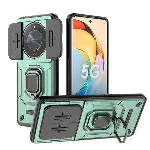 HonorX9b Shockproof Case For Honor X9a X9b HonorX9a HonorX9b 5G 2023 Phone Casing Back Cover Car Ring Stand Holder Bracket Bumper Slide Window Camera Protect Soft Edge Hard PC