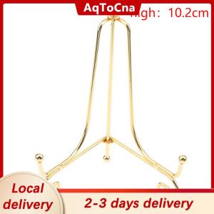 [COD] AqToCna Ship within 24 hours Gold Iron Display Stand Craft Bracket Book Holder Photo Pedestal Bowl Dish Frame Picture Plate Rack Easel Storage Decoration