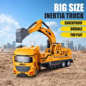 Happy Everyday.you Big Size Inertia Truck Toys Simulation Excavator Mixer Car Smooth Safe Eco Friendly For Kids
