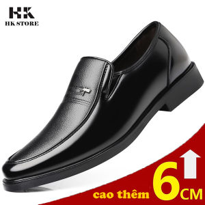 GIÀY TÂY NAM  TĂNG CHIỀU CAO 💖 HK.STORE💖 hàng cao cấp - da bò xịn - kiểu dáng lịch sự hợp người trung tuổi.