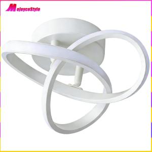 【NEW】 Stylish Acrylic Trefoil Ceiling Fan Light 9.84 Inch Dimmable LED for Bedroom Kitchen Living Room Decor