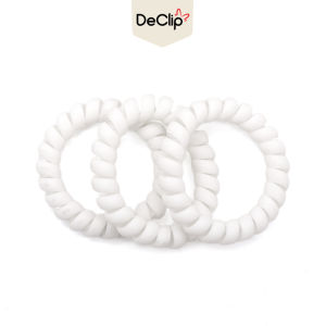 DeClip Hairlastic Twist Ikat Rambut Kabel White Series
