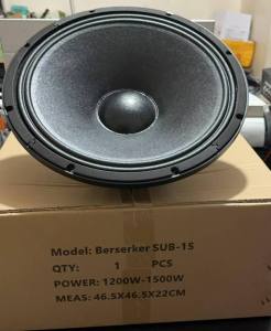 MUSICER Berserker SUB-15 1000-1200W 15 Inch Professional Sub Bass Speaker(Aluminum Basin Stand)