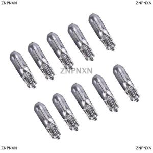 [COD] ZNPNXN 10pcs 12V 1.2W T5หลอดไฟกระจกแดชบอร์ดแผงหน้าปัดเบรคหลอดไฟ
