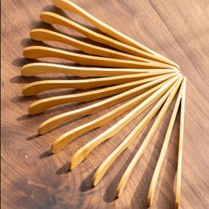 Kẹp gắp trầm nụ Dương Minh bằng gỗ tre - kẹp trà đạo gắp trầm hương chén trà phụ kiện nhỏ