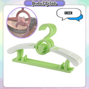 [Little B House] Baby Kids Adult Clothes Hanger Anti-skid Telescopic Extendable Hanging Rack 可伸缩衣架 Penyangkut Baju - SO47