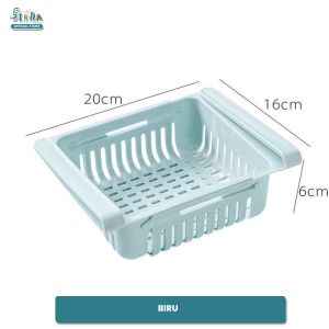 Sinda Store Rak Tambahan Kulkas Serbaguna Sliding Rack Multifungsi Organizer Kulkas