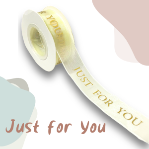 ริบบิ้นผูกเค้ก หน้ากว้าง 2.5CM ยาว 18 เมตร  Parent SKU: -