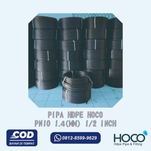 Pipa HDPE Hoco - SDR 17 PN (10) 1.4 mm 1/2 Inch (100 Meter)