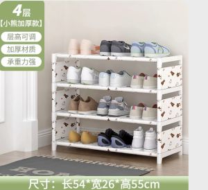 2024 mới Dễ dàng Tủ giày Gấu Nhỏ Nhiều lớp Kệ giày Ký túc xá gia đình Kinh tế Cửa Phòng cho thuê Chống bụi Cửa vào nhà