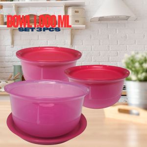 Harumi Bowl 1.000 ml set of 3pcs - Nico Shopping
