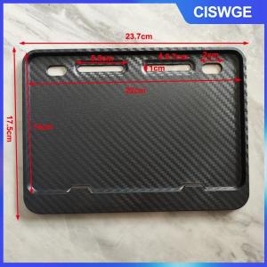 CISWGE Tấm giấy phép khung tấm giấy phép chủ sở hữu phổ xe máy chống gỉ cho phía trước phía sau