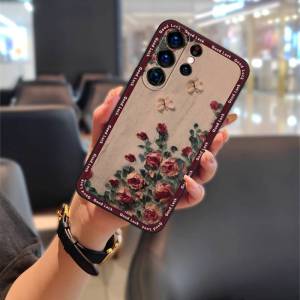 Graffiti Waterproof Phone Case For Samsung Galaxy S23 Ultra/SM-S918U Fashion Design Cartoon oil painting Silicone Cute
