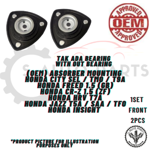 HONDA CITY/FREED /CR-Z /HRV /JAZZ / INSIGHT  FRONT ABSORBER MOUNTING (LEFT & RIGHT) -BRAND 100% OEM