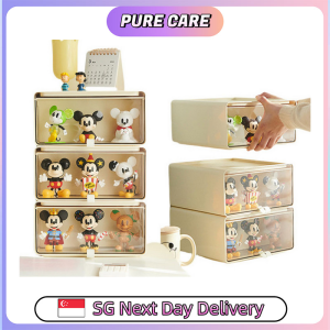 【Pure Care】 Desktop Figurine Storage Box / Pull Out Transparent Blind Box Display Drawer / Display Rack