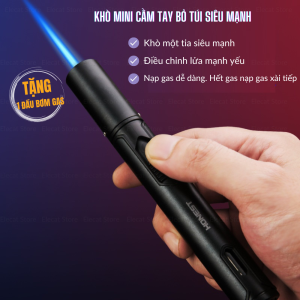 Bật lửa  Khò 753 Honest 1 Tia lửa cầm tay chuyên dụng (kim loại) Hột quẹt Lửa khò 1 tia cực mạnh (KHÔNG GAS)