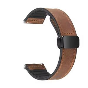 Leather Silicone Strap For Xiaomi Watch 5 Smart Watch Band Magnetic Buckle Bracelet Belt