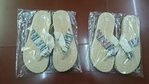 [Free Shipping] New Summer Slippers With Ethnic-Style Fabric Straps Suitable For Home And Outdoor Wear With A Sole Flat And Non-Slip For Women