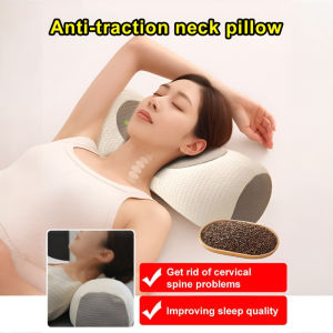 ✨Best Price✨[Support Cervical Spine Relieve Stress]Buckwheat Neck Protection And Traction Pillow/全荞麦护颈反弓牵引枕/Neck Brace Cervical Pillow Neck Pillow Quality Fabrics Natural Skinfriendly Moisture Wicking Breathable