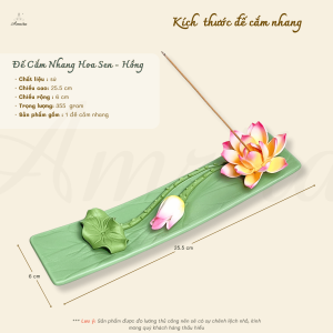 [Amrita] Lư Xông Trầm Hoa Sen – Hoa Súng - CXNP177