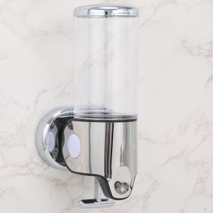 BESTWEST Moisture-proof Bathroom Soap Dispenser Wear-resistant Waterproof Hand Sanitizer Holder Bathroom Accessories Detachable Wall Mount Dispenser Bathroom