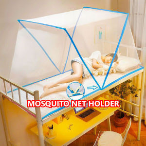 LeY Xuan Foldable Mosquito Net Bed Canopy Tent Summer Bedroom Windproof Bed Netting Curtains for Single Beds