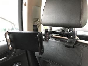 Car Phone tablet pad extendable holder Adjustable Headrest Backseat Holder lazy bed car back seat mount stand