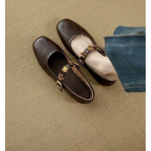Free Shipping These Slip-On Shoes Are Incredibly Stylish And Comfortable To Wear.They Are Women’S Flat Shoes Made Of Soft Leather And They Are The New Autumn 2026 Collection