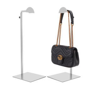 Dream Hunter Stainless Steel Bag Display Stand Handbag Holder Single Hook Adjustable Height Purses Showcase Handbag Display Rack