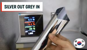 Korea Window Film Outside Silver inside Grey-One Way Mirror Daytime Privacy/Reflective Free*TOOLS