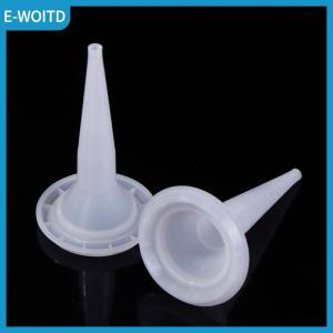 【E-WOITD】 10pcs Caulking Nozzle Structural Nozzle Plastic Universal Caulking Nozzle Tip Mouth Tools