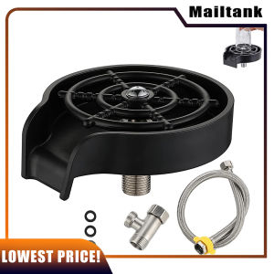 Faucet Glass And Bottle Washer Rinser Kit for Kitchen Sink Faucet Automatic High Pressure Cup Washer Bar Glass Rinser Coffee Pitcher Wash Cup Attachment Accessory Scourer Bar Café Milk Tea Shop Cleaner