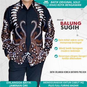 Baju Batik Pria Lengan Panjang Modern  Kemeja Batik Pria Kekinian Baju Batik Pria Kualitas Distro Hem Batik Pria Baju Batik Pria Dewasa Kantor Bisnis Elegan Batik Hitam Pria Baju Batik Pria Kondangan Kemeja Batik Pria Bahan Katun Cabut Sragenan