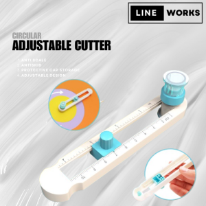 Lineworks -  Adjustable Circle Cutter for Button Pin 2cm-20cm