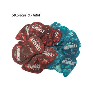 50 Pieces Celluloid Guitar Picks Mediator Thickness 0.46 /0.71/0.96/1.2 MM Electric Bass Pick Plectrum Guitar Accessories