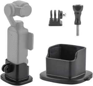 ฐานใหม่สำหรับ OSMO Pocket 3 กล้อง Gimbal เดสก์ท็อปลื่นอะแดปเตอร์ฐานคงที่พร้อมกระเป๋าเป้สะพายหลังชุดคลิปสำหรับ DJI Pocket 3 อุปกรณ์เสริม
