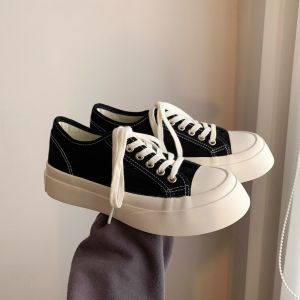 Summer Casual Thick Bottom Board Shoes Casual Womens Shoes Breathable Non-slip Canvas Shoes for Women