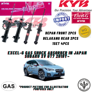SUBARU XV GT7 2018Y~ (FRONT / REAR) 100% KAYABA KYB EXCEL-G GAS SHOCK ABSORBER