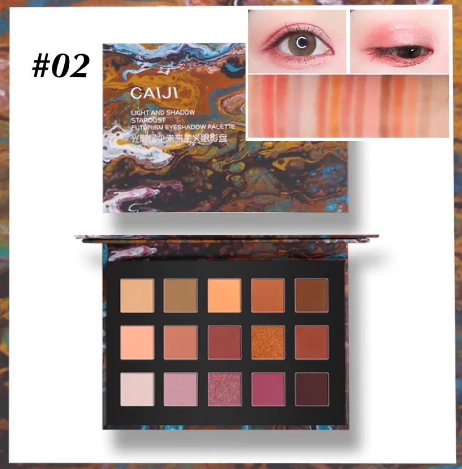 CAIJI Eyeshadow Palette Matte & Shimmer powder eye makeup eye