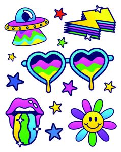 RLR สติ๊กเกอร์ตัวรีดDTF รีดง่าย ติดทน สีสวย คมชัด สามารถใช้ได้กับผ้าทุกชนิด