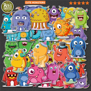 Sticker Cute Monster chống nước dán laptop điện thoại đàn guitar mũ bảo hiểm. MSP: SV143