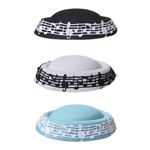 Musical Note Fedoras Hat Fascinator Base Pillbox Hat Top Hat Millinery Hat for Dinner Outdoor Casual Wear