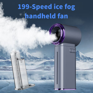 6000 MAH Mini Fan 199 Gear Wind SpeedRechargeable Handheld Jet Fan Strong Wind Digital Display fan