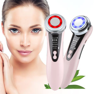 7 In 1 RF Face Skin Rejuvenation Micro Current Lifting Device Vibrator LED Wrinkle Remover Anti-aging Facial Beauty Device