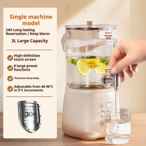 3L Electric Kettle With 304 stainless steel faucet Glass Material Thermostatic Kettle Health Kettle Multi-Function Kettle 1000W 24-Hour Warm-Hold